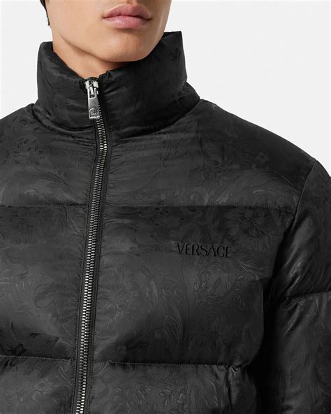 versace puffer jacket|versace barocco puffer jacket.